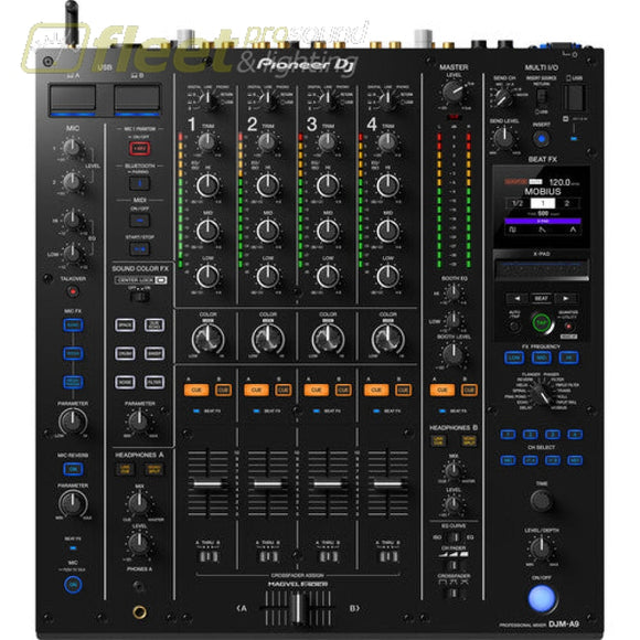 Pioneer DJ DJM-A9 4-Channel Digital Pro-DJ Mixer with Bluetooth (Black) DJ MIXERS