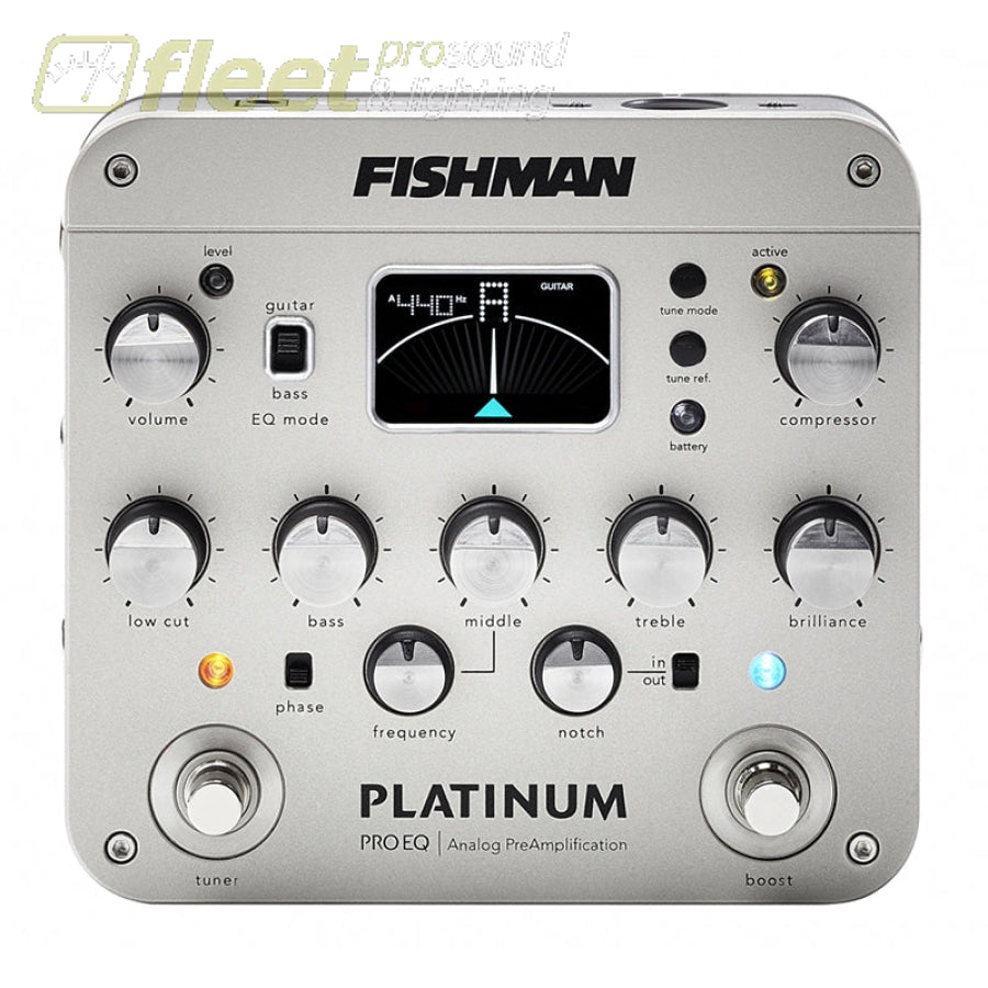 Fishman Platinum Pro EQ/DI Analog Preamp ClassA Preamp with 5 Band
