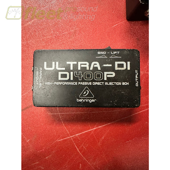 Behringer Ultra-DI DI400P Passive Direct Box - Used from our Rental Department DI BOXES