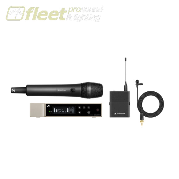 Sennheiser EW-D ME2/835-S (R1-6) Combo Digital Wireless Set with MMD835 handheld transmitter and ME2 clip-on lavalier mic HAND HELD