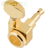 Fender 0990818200 Locking Stratocaster®/Telecaster® Staggered Tuning Machines (Gold) (6) GUITAR PARTS