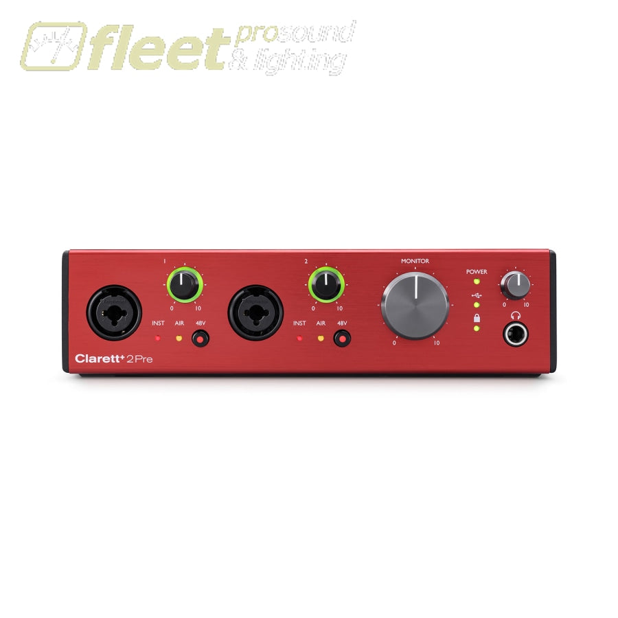 Focusrite CLARETT-PLUS-2PRE , 10-in, 4-Out Audio Interface For PC and Mac