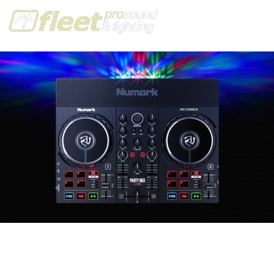 Numark Party Mix Live DJ Controller with Built-In Light Show and