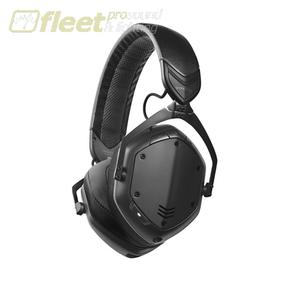 V-MODA XFBT2A-MBLACK Crossfade 2 Wireless Codex Matte Black Metal Bluetooth Headphones WIRELESS HEADPHONES
