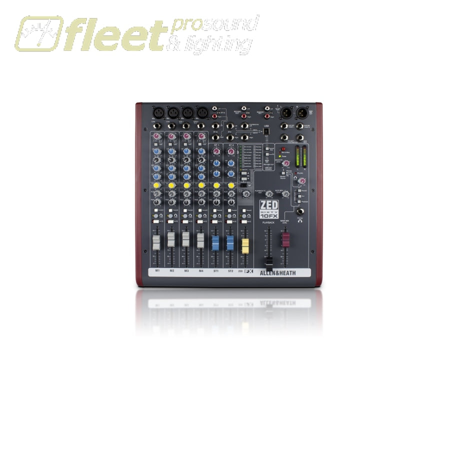 Allen & Heath ZED60-10FX Multipurpose Mixer with FX for Live Sound