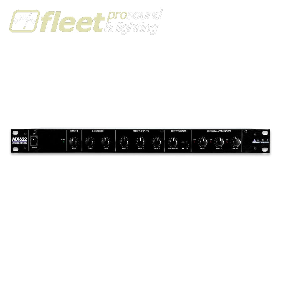 ART MX622 6 Ch (1U) Stereo Mixer w/ EQ/EFX Loop – Fleet Pro Sound