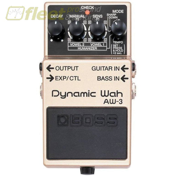 Boss Aw-3 Dynamic Wah Effects Pedal Guitar Wah Pedals
