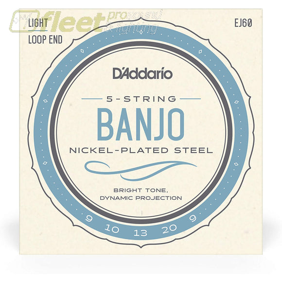 D’Addario EJ60 Light Banjo Strings BANJOS