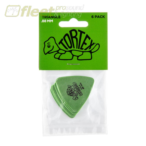 Dunlop 431P.88 Green 0.88mm Tortex® Triangle Guitar Pick (6/pack) PICKS