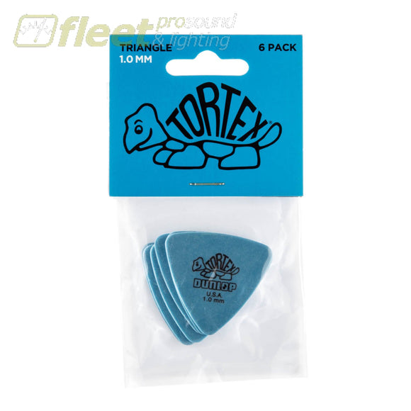 Dunlop 431P1.0 Blue 1.0mm Tortex® Triangle Guitar Pick (6/pack) PICKS