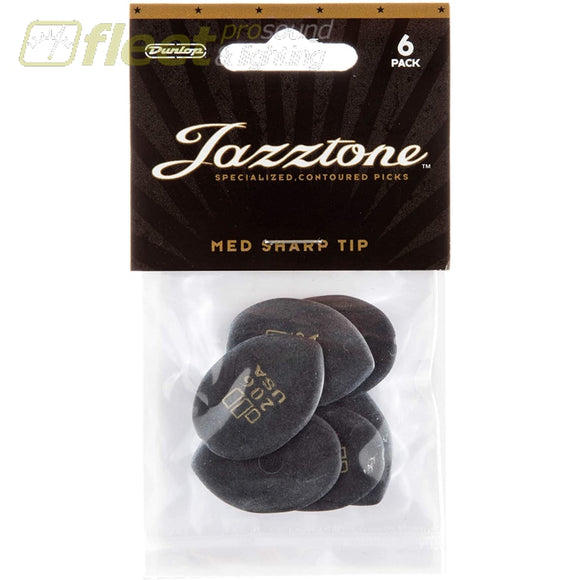 Dunlop 477P-206 Jazztone Players 6 Pack - Medium PICKS