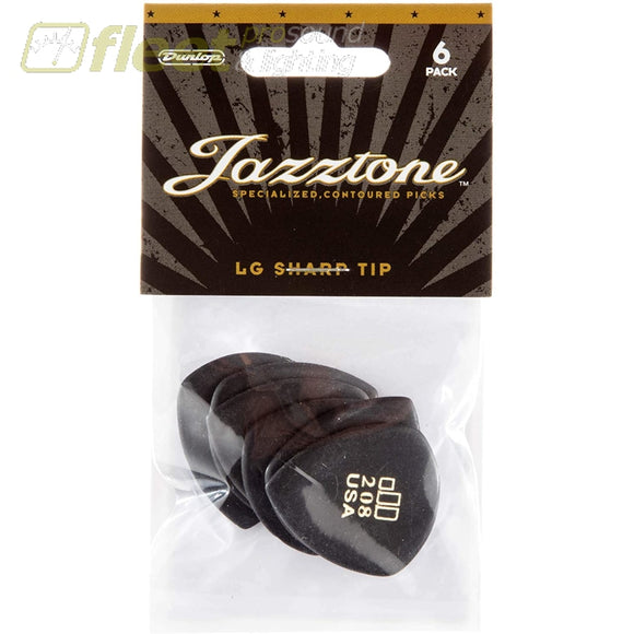 Dunlop 477P-208 Jazztone Players Picks - 6 Pack PICKS