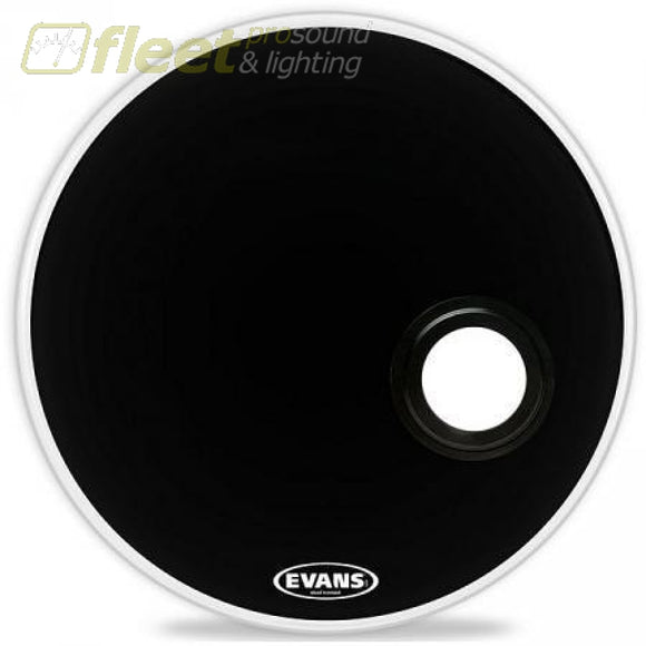 Evans Bd22Remad 22 Bass Resonant Head With Emad Foam Ring Black Drum Skins