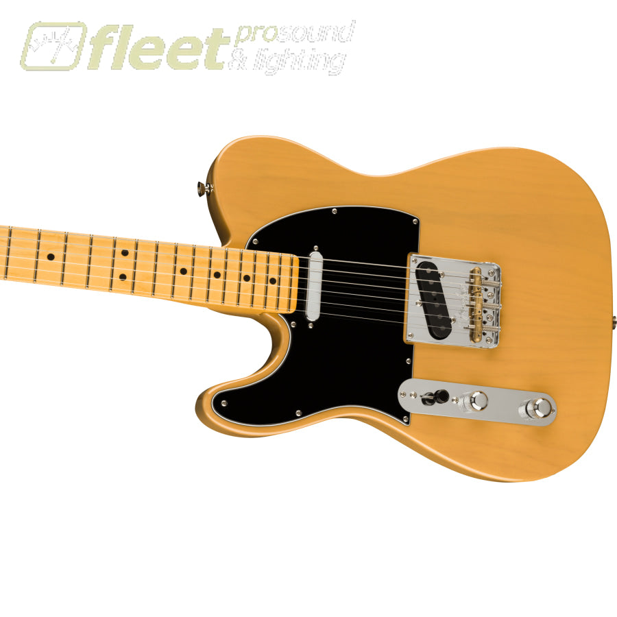 Fender American Professional II Telecaster Left-Handed Guitar, Maple  Fingerboard - Butterscotch Blonde (0113952750)