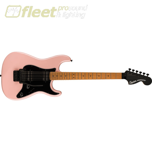 Fender Contemporary Stratocaster HH FR Roasted Maple Fingerboard Black Pickguard Guitar -Shell Pink Pearl (0370240533) LOCKING TREMELO 