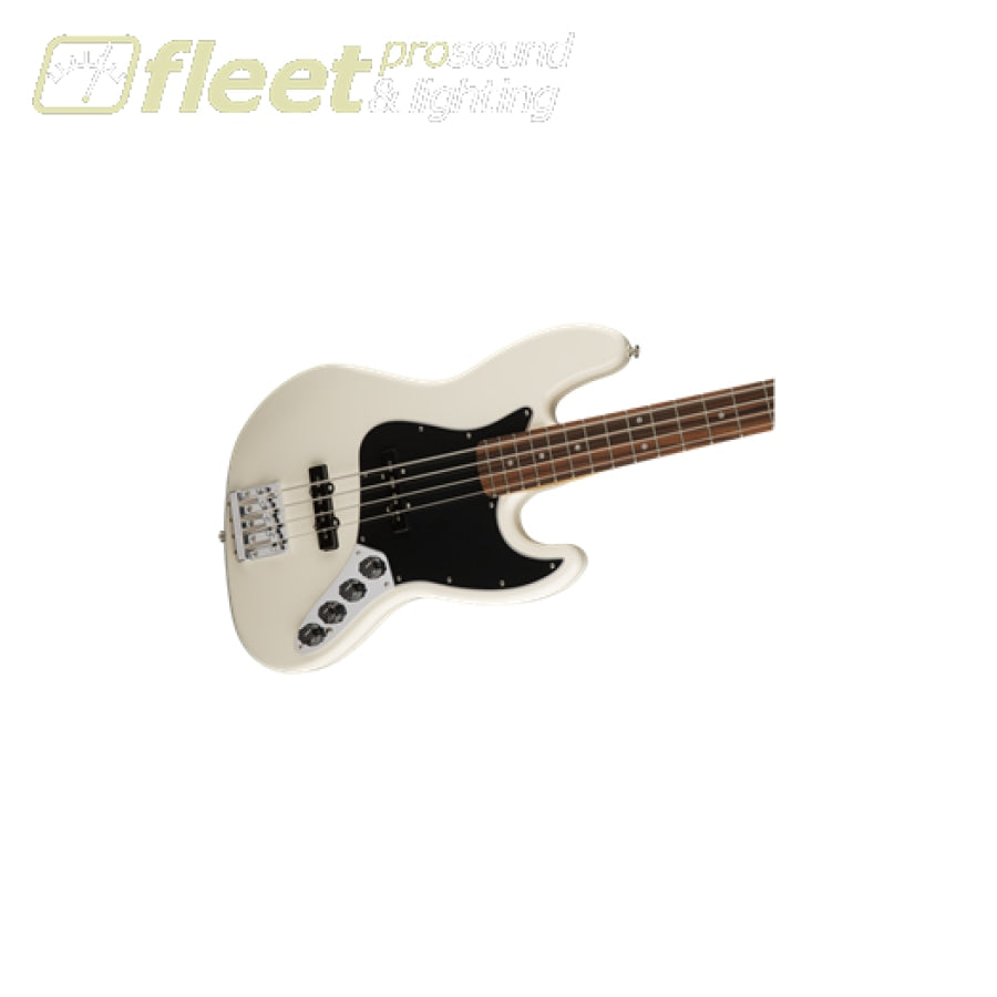 Fender Deluxe Active Jazz Bass, Pau Ferro Fingerboard - Olympic White  (0143513305)