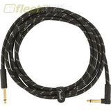 Fender Deluxe Series Instrument Cable Straight/Angle 10’ Black Tweed (0990820090) INSTRUMENT CABLES