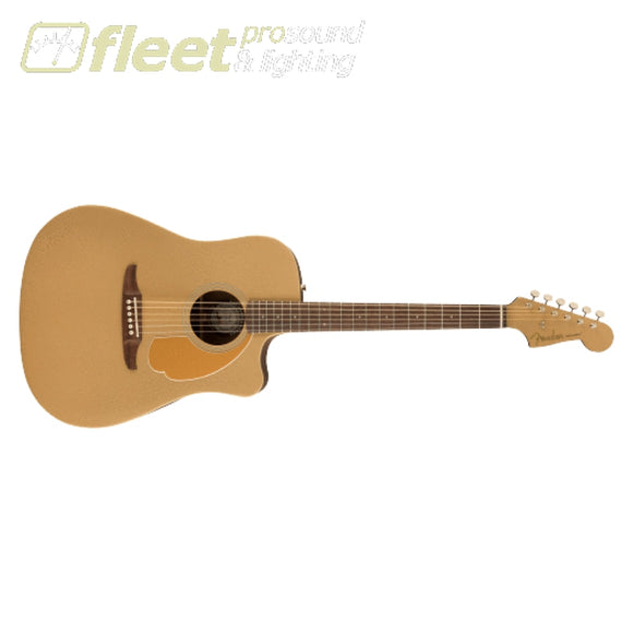 Fender Redondo Player Walnut Fingerboard Guitar - Bronze Satin (0970713553) 6 STRING ACOUSTIC WITH ELECTRONICS