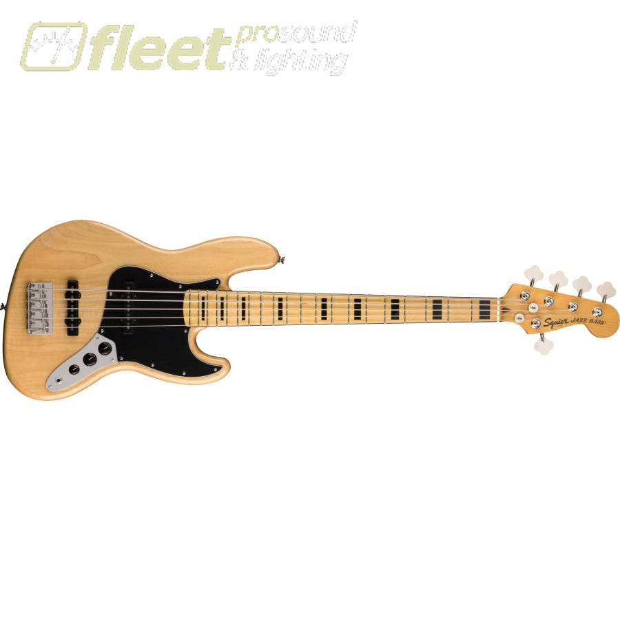 Fender Squier Classic Vibe '70s Jazz Bass V, Maple Fingerboard - Natural  (0374550521)