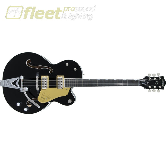 Gretsch G6120T-BSNSH Brian Setzer Signature Nashville Hollow Body with Bigsby Ebony Fingerboard Guitar - Black Lacquer (2401216806) HOLLOW 
