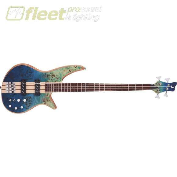 Jackson Pro Series Spectra Bass SBP IV Caramelized Jatoba Fingerboard - Caribbean Blue (2919924521) 4 STRING BASSES