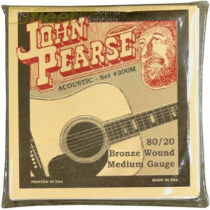John Pearse 300M Acoustic Strings - Medium GUITAR STRINGS