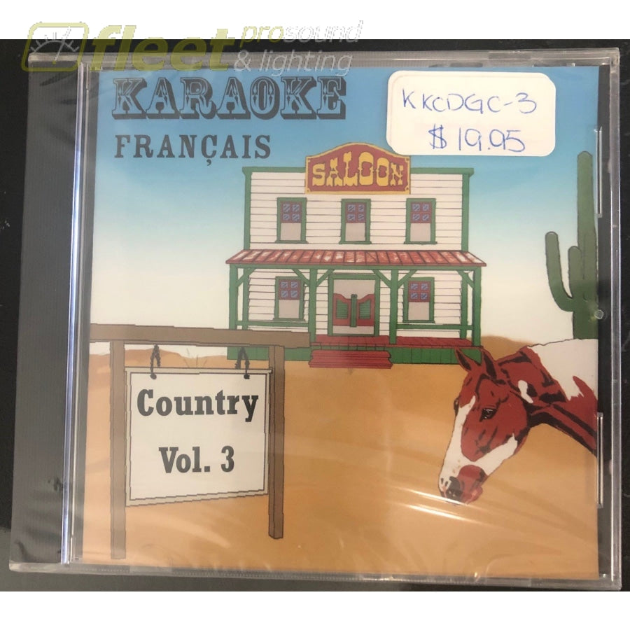 Karaoke Francais Country Vol.3, 8 Songs KKCDGC-3