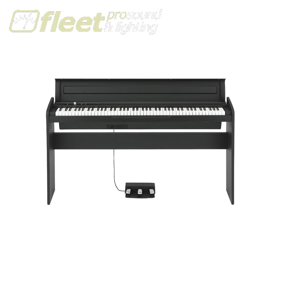 Korg LP180-BK 88-key NH action digital piano,120 poly,3 pedals Black Cabinet – Pro Sound