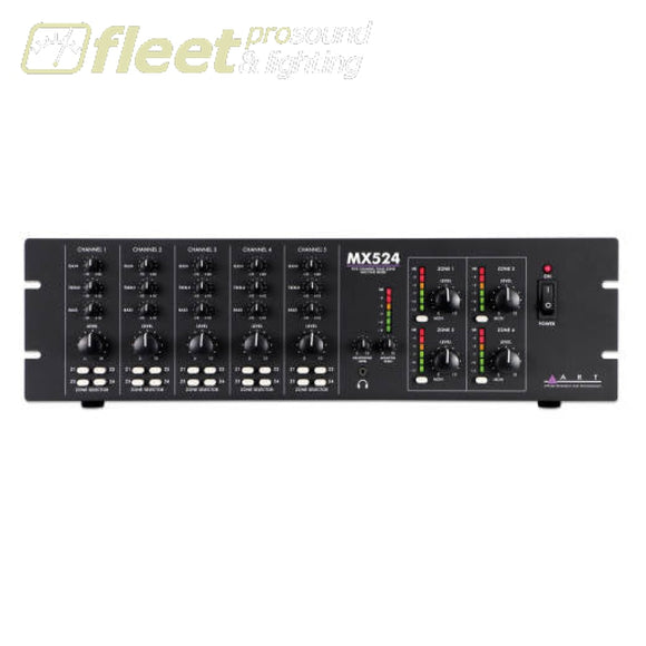 ART Pro Audio MX524 Five Channel Four Zone Mixer MIXERS UNDER 24 CHANNEL