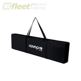 NovoPro PS1XL Adjustable Podium Stand w/ White & Black Scrims - 5ft - White w/ Carrying Case TRUSS