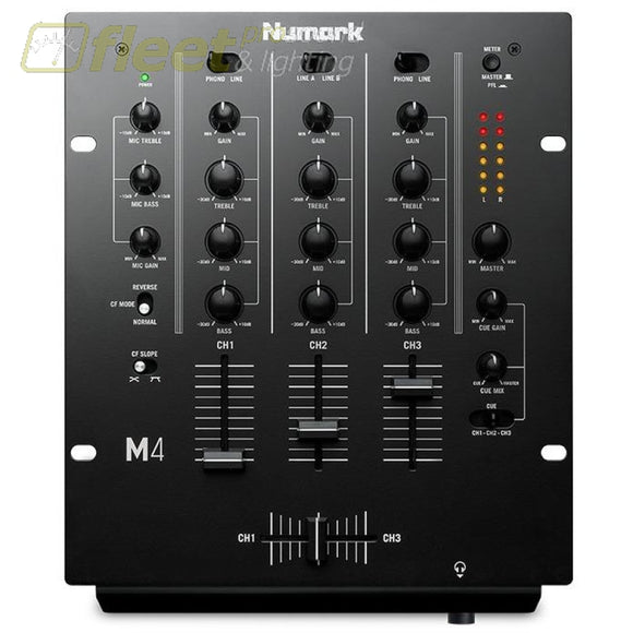 Numark M4Black 3-Channel Scratch Mixer Dj Mixers