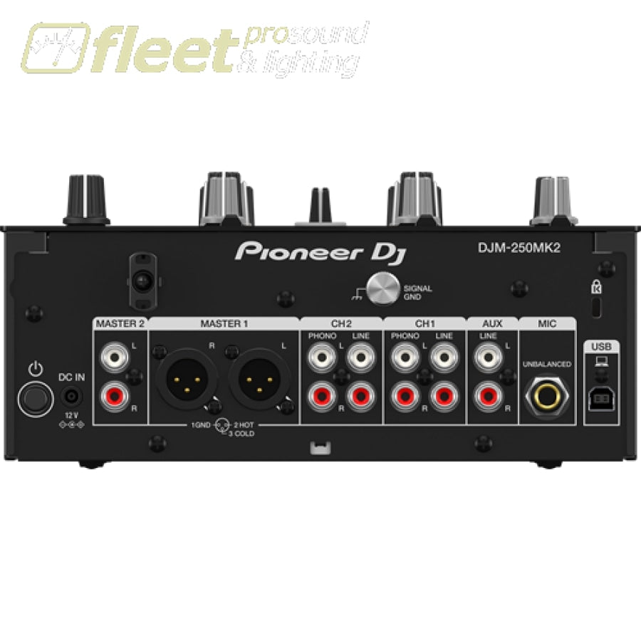 Pioneer DJM-250MK2 2 Channel Compact DJ Mixer with rekordbox DVS - Black –  Fleet Pro Sound