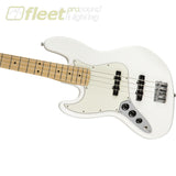 Player Jazz Bass Left-Handed Maple Fingerboard Guitar - Polar White (0149922515) 4 STRING BASSES