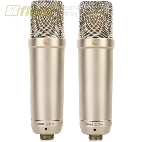 Rode NT1-A Matched Pair 1 Cardioid Condenser Microphone Kit VOCAL MICS