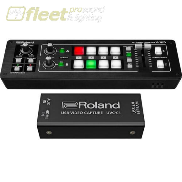 Roland V-1HD-STR Switcher with UVC-01 Encoder Bundle STREAMING DEVICES