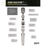Shure KSM8/N Dualdyne Cardioid Dynamic Vocal Microphone - Nickel VOCAL MICS