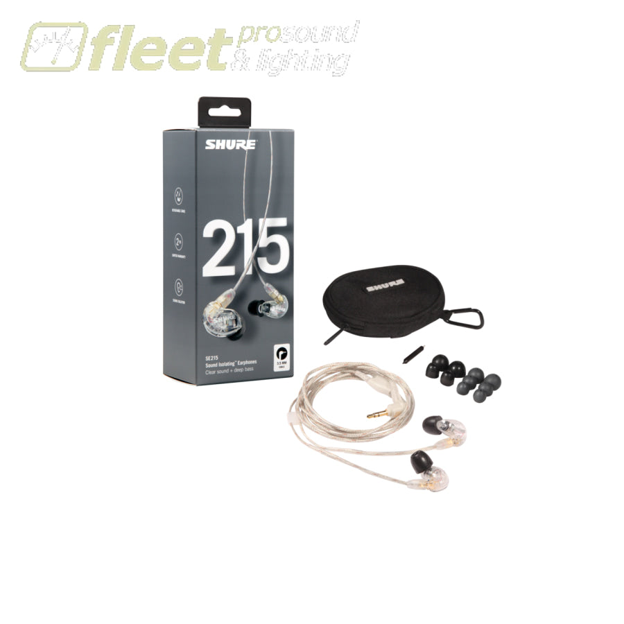Shure SE215-CL Professional Sound Isolating Earphones