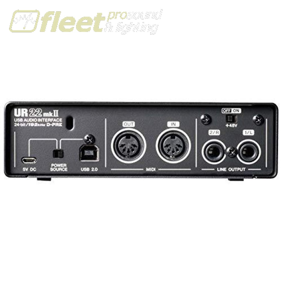Steinberg UR22MKII 2 x 2 USB 2.0 audio interface with 2 x D-PRE and 192 kHz  support