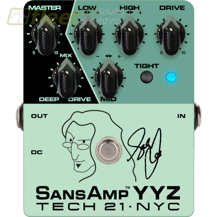 Tech 21 YYZ Sansamp Geddy Lee Signature Bass Preamp Pedal – Fleet