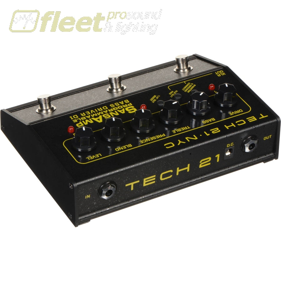 Tech21 SansAmp Programmable Bass Driver DI Pedal – Fleet Pro Sound