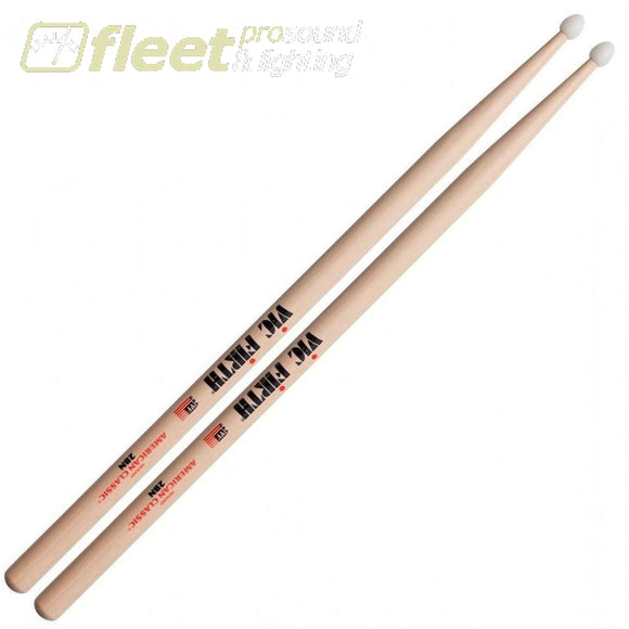 Vic Firth Vf2Bn American Classic 2B Hickory Nylon Tip Drumsticks Sticks