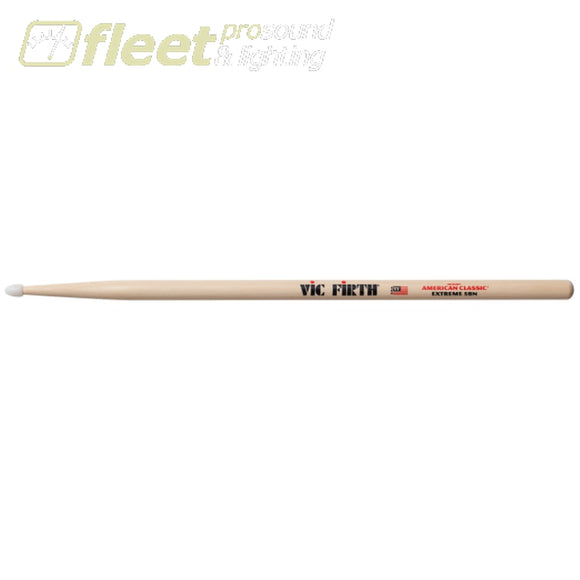 Vic Firth X5BN American Classic Extreme 5B Drumsticks - Nylon Tip STICKS