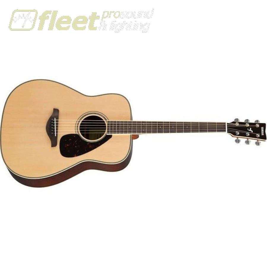 Yamaha FG830 Solid Spruce Top Acoustic Folk Guitar - Natural Finish