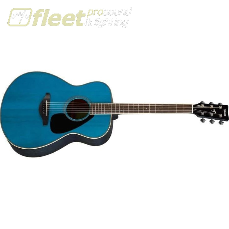 Yamaha FS820 TQ Solid Spruce Top Acoustic Small Body Guitar - Turquoise  Finish