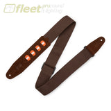 Levy’s MC2PH-BRN 2″ Brown Cotton Pick Holder Guitar strap STRAPS