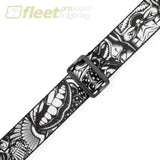 Levy’s MP2TAT-001 2″ Tattoo Series Poly Guitar Strap Black and White Clowns STRAPS