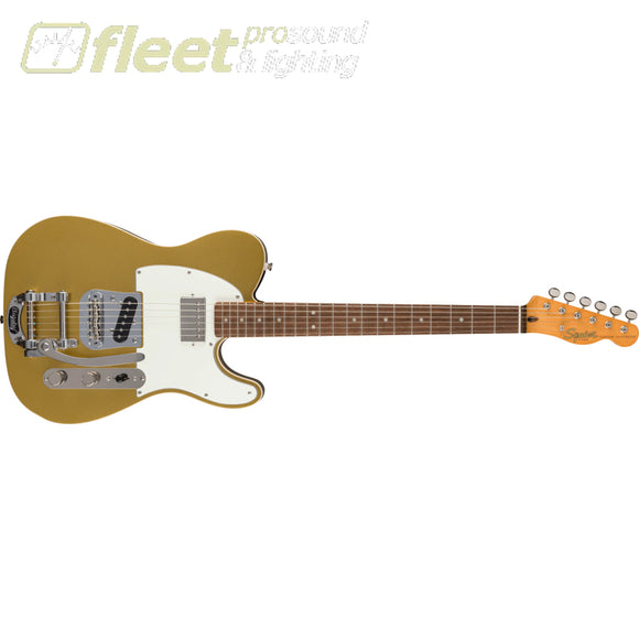 Squier Classic Vibe Custom Telecaster SH with Bigsby Parchment Pickguard Aztec Gold - 0374048578 SOLID BODY GUITARS