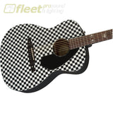 Fender Tim Armstrong Hellcat Checkerboard Acoustic Guitar - 0971752088 6 STRING ACOUSTIC WITH ELECTRONICS