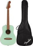 Fender California Standard Redondo Mini with Bag, Spruce Top, Surf Green - 0974101157