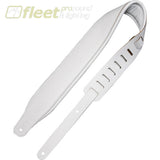 Levy’s M26PD-WHT_WHT Top Grain Leather Guitar Strap - White STRAPS